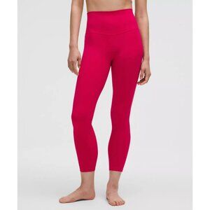 Lululemon High Waisted Align Leggings Red Cropped Yoga Gym Workout Size 2